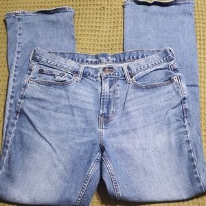 Old Navy Blue Bootcut Jeans with Natural Fade